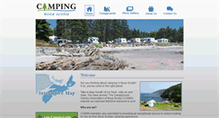 Desktop Screenshot of campingnovascotia.com